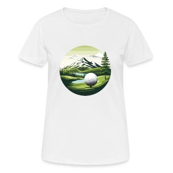 Golf naturel - T-shirt respirant Femme - blanc - Devant - AI Model Female 172 dark (172cm)