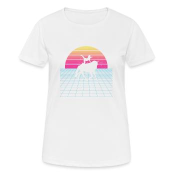 Discipline de voltige masculine - T-shirt respirant Femme - blanc - Devant - AI Model Female 172 dark (172cm)