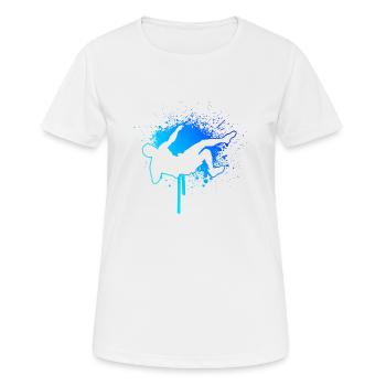 Escalade Hommes Escalade de bloc Femmes Escalade de bloc - T-shirt respirant Femme - blanc - Devant - AI Model Female 172 dark (172cm)