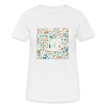 Spa Staff 7 - Women's Breathable T-Shirt - white - Front - AI Model Female 172 dark (172cm)