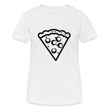 Pizza slice - Women's Breathable T-Shirt - white - Front - AI Model Female 172 dark (172cm)