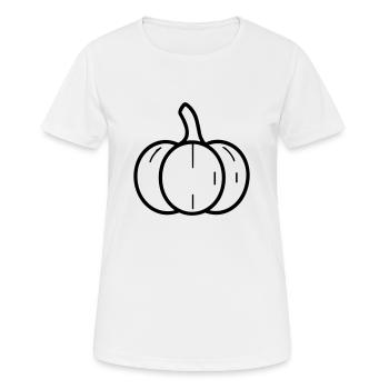 citrouille - T-shirt respirant Femme - blanc - Devant - AI Model Female 172 dark (172cm)