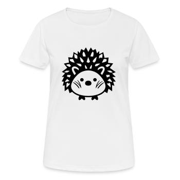 Igel - Frauen T-Shirt atmungsaktiv - Weiß - Vorne - AI Model Female 172 dark (172cm)