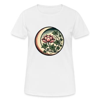Lotus Blossom - Women's Breathable T-Shirt - white - Front - AI Model Female 172 dark (172cm)