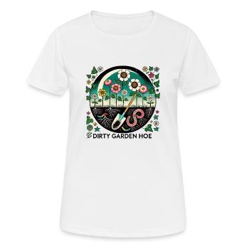 Jardin sale - T-shirt respirant Femme - blanc - Devant - AI Model Female 172 dark (172cm)
