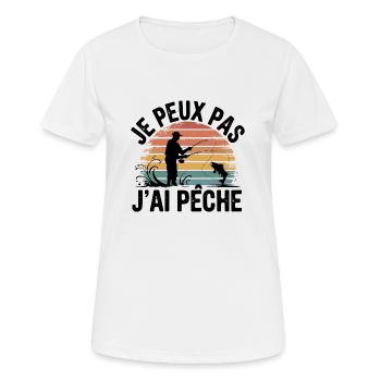 I can't, I sinned - Women's Breathable T-Shirt - white - Front - AI Model Female 172 dark (172cm)