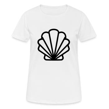 Shell - Women's Breathable T-Shirt - white - Front - AI Model Female 172 dark (172cm)