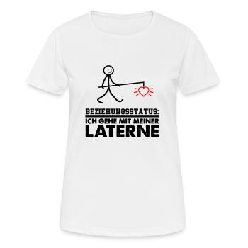 meine laterne 02 - Frauen T-Shirt atmungsaktiv - Weiß - Vorne - AI Model Female 172 dark (172cm)