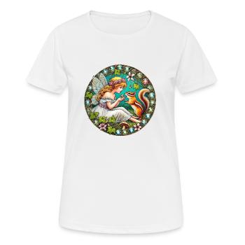 Chipmunk Fairy - Women's Breathable T-Shirt - white - Front - AI Model Female 172 dark (172cm)