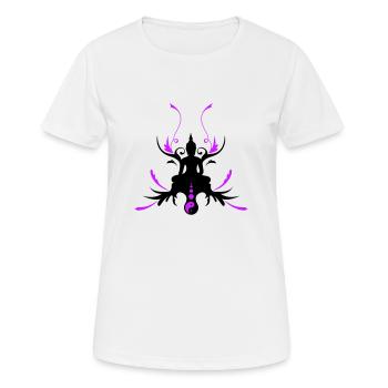 buddha_2f - T-shirt respirant Femme - blanc - Devant - AI Model Female 172 dark (172cm)