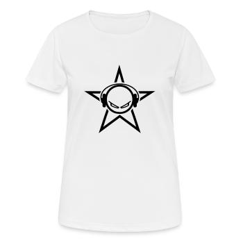 discjockey - Frauen T-Shirt atmungsaktiv - Weiß - Vorne - AI Model Female 172 dark (172cm)