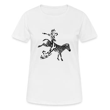 stripped - Women's Breathable T-Shirt - white - Front - AI Model Female 172 dark (172cm)