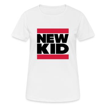 New Kid in Dubstep Regardez - T-shirt respirant Femme - blanc - Devant - AI Model Female 172 dark (172cm)
