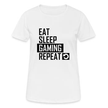 gaming - T-shirt respirant Femme - blanc - Devant - AI Model Female 172 dark (172cm)