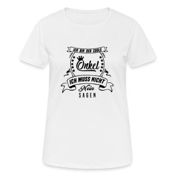 Cooler Onkel - Frauen T-Shirt atmungsaktiv - Weiß - Vorne - AI Model Female 172 dark (172cm)