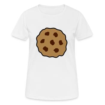 cookie biscuit cookies - Women's Breathable T-Shirt - white - Front - AI Model Female 172 dark (172cm)