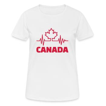 Canada - Women's Breathable T-Shirt - white - Front - AI Model Female 172 dark (172cm)