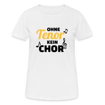Chor - Frauen T-Shirt atmungsaktiv - Weiß - Vorne - AI Model Female 172 dark (172cm)