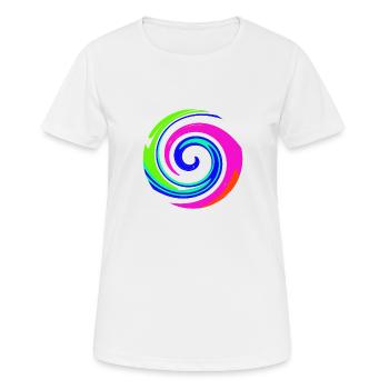 tourbillon vague - T-shirt respirant Femme - blanc - Devant - AI Model Female 172 dark (172cm)