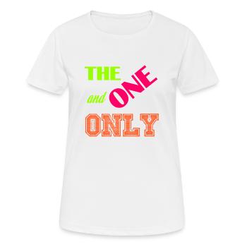 Le seul et unique - T-shirt respirant Femme - blanc - Devant - AI Model Female 172 dark (172cm)