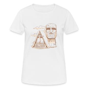 Sufansius Armenia Armenian statues Worth seeing - Women's Breathable T-Shirt - white - Front - AI Model Female 172 dark (172cm)
