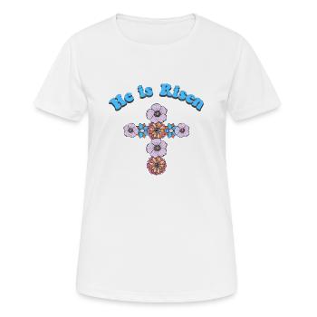 Happy Easter Easter Easter Egg Easter Celebration Easter - Women's Breathable T-Shirt - white - Front - AI Model Female 172 dark (172cm)