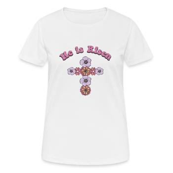 Happy Easter Easter Easter Egg Easter Celebration Easter - Women's Breathable T-Shirt - white - Front - AI Model Female 172 dark (172cm)
