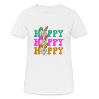 Happy Easter Easter Easter Egg Easter Celebration Easter - Women's Breathable T-Shirt - white - Front - AI Model Female 172 dark (172cm)