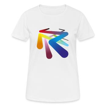 Farben Pipelines - Frauen T-Shirt atmungsaktiv - Weiß - Vorne - AI Model Female 172 dark (172cm)