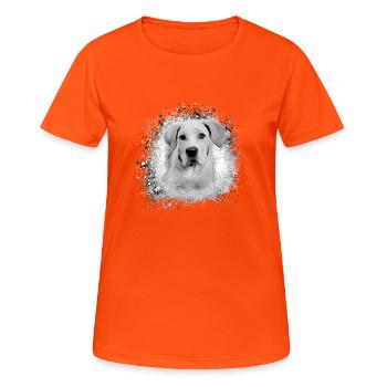 cane corsocane corso,dog,painting,graffiti,bulldog - Women's Breathable T-Shirt - neon orange - Front - AI Model Female 172 dark (172cm)