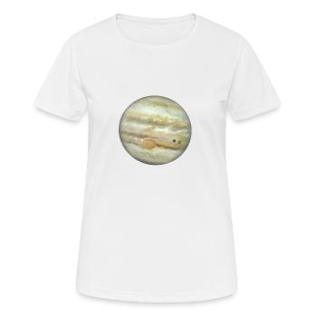 Planet Jupiter - Frauen T-Shirt atmungsaktiv - Weiß - Vorne - AI Model Female 172 dark (172cm)