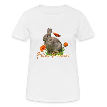 felices pascuas - Frauen T-Shirt atmungsaktiv - Weiß - Vorne - AI Model Female 172 dark (172cm)