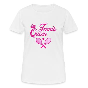 Reine du tennis - T-shirt respirant Femme - blanc - Devant - AI Model Female 172 dark (172cm)