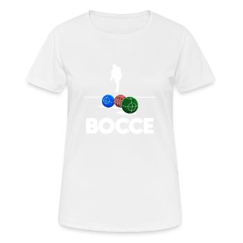 Bocce Bocci Colorful Balls Player I Gift - Women's Breathable T-Shirt - white - Front - AI Model Female 172 dark (172cm)