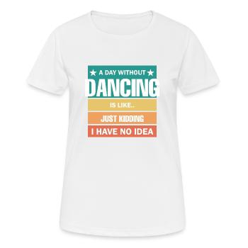 Dancing Dance Music - Women's Breathable T-Shirt - white - Front - AI Model Female 172 dark (172cm)