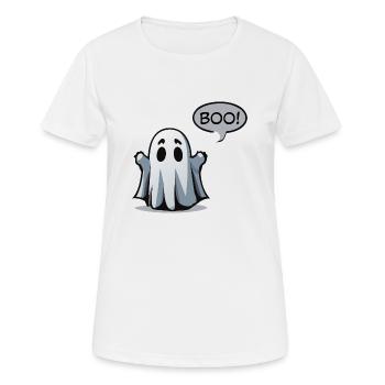 Spooky Ghostly Boo! - Spooky ghost design - Women's Breathable T-Shirt - white - Front - AI Model Female 172 dark (172cm)