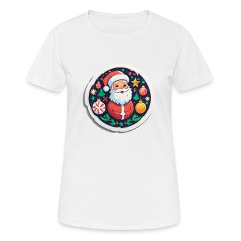 Weihnachtsmann - Frauen T-Shirt atmungsaktiv - Weiß - Vorne - AI Model Female 172 dark (172cm)