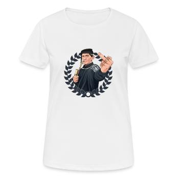 Rieser Grantler // Illustration - Frauen T-Shirt atmungsaktiv - Weiß - Vorne - AI Model Female 172 dark (172cm)