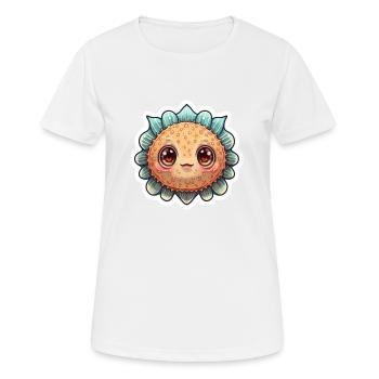 Pufferfish Lover - Women's Breathable T-Shirt - white - Front - AI Model Female 172 dark (172cm)