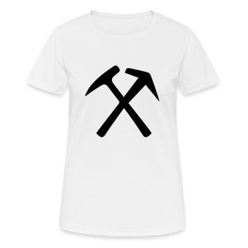 Couvreur - T-shirt respirant Femme - blanc - Devant - AI Model Female 172 dark (172cm)