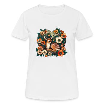 Spring Fawn - Women's Breathable T-Shirt - white - Front - AI Model Female 172 dark (172cm)