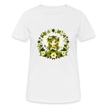 Fée verte - T-shirt respirant Femme - blanc - Devant - AI Model Female 172 dark (172cm)
