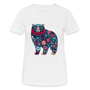 Russische Tradition Weihnachten - Frauen T-Shirt atmungsaktiv - Weiß - Vorne - AI Model Female 172 dark (172cm)
