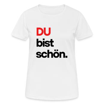 You are beautiful - Women's Breathable T-Shirt - white - Front - AI Model Female 172 dark (172cm)