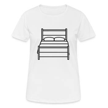 lit - T-shirt respirant Femme - blanc - Devant - AI Model Female 172 dark (172cm)