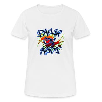 LA DOULEUR DE L’ART - T-shirt respirant Femme - blanc - Devant - AI Model Female 172 dark (172cm)