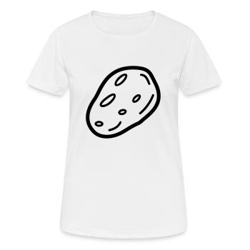 Kartoffel - Frauen T-Shirt atmungsaktiv - Weiß - Vorne - AI Model Female 172 dark (172cm)