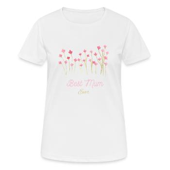 Best Mum Ever - Women's Breathable T-Shirt - white - Front - AI Model Female 172 dark (172cm)