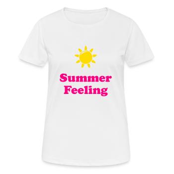 Summer Feeling - Women's Breathable T-Shirt - white - Front - AI Model Female 172 dark (172cm)