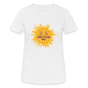Du bist stärker als du denkst - Frauen T-Shirt atmungsaktiv - Weiß - Vorne - AI Model Female 172 dark (172cm)
